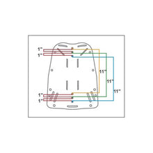 Load image into Gallery viewer, 6061 Aluminum Back Plate Diagram