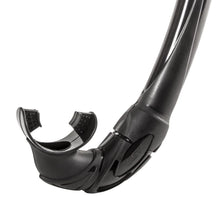 Load image into Gallery viewer, IST Silicone Freediving Snorkel  black close up