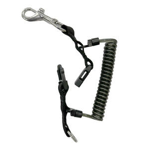 Stainless Steel Wire-Reinforce Coil Lanyard 