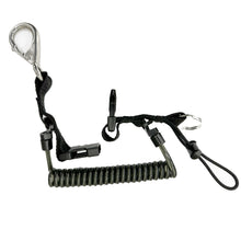 Load image into Gallery viewer, Stainless Steel Wire-Reinforced Coil Lanyard