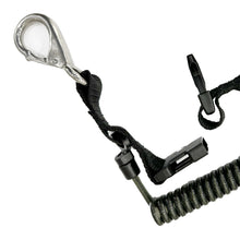 Load image into Gallery viewer, Stainless Steel Wire-Reinforced Coil Lanyard