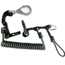 Load image into Gallery viewer, Stainless Steel Wire-Reinforced Coil Lanyard