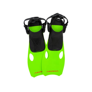 Kids snorkeling Fins green