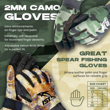 Load image into Gallery viewer, 2mm Green Camo Gloves