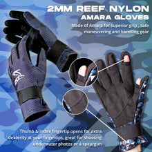 Load image into Gallery viewer, 2mm Reef Nylon/Amara Gloves