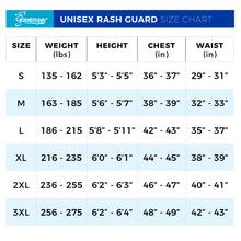 Load image into Gallery viewer, Size Chart Rash Guard