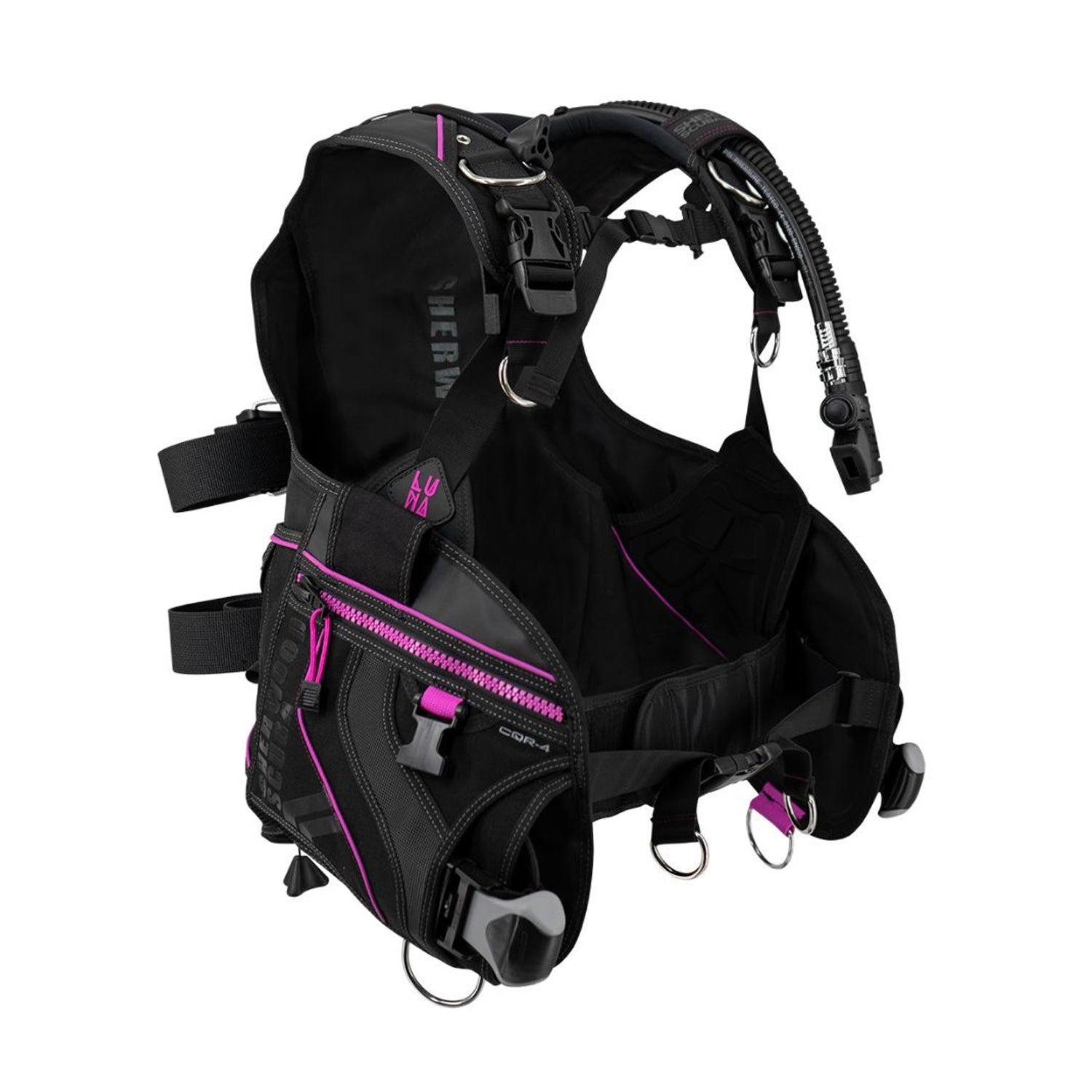 30lbs Donut Wing Single Tank BCD Set | Scuba Diving Buoyancy Compensator With Soft Harness, K-Type Inflator & Low Pressure Hose