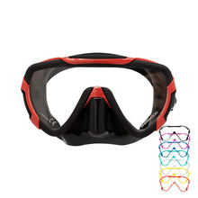 Load image into Gallery viewer, Mimic Mask Black Silicone red frame