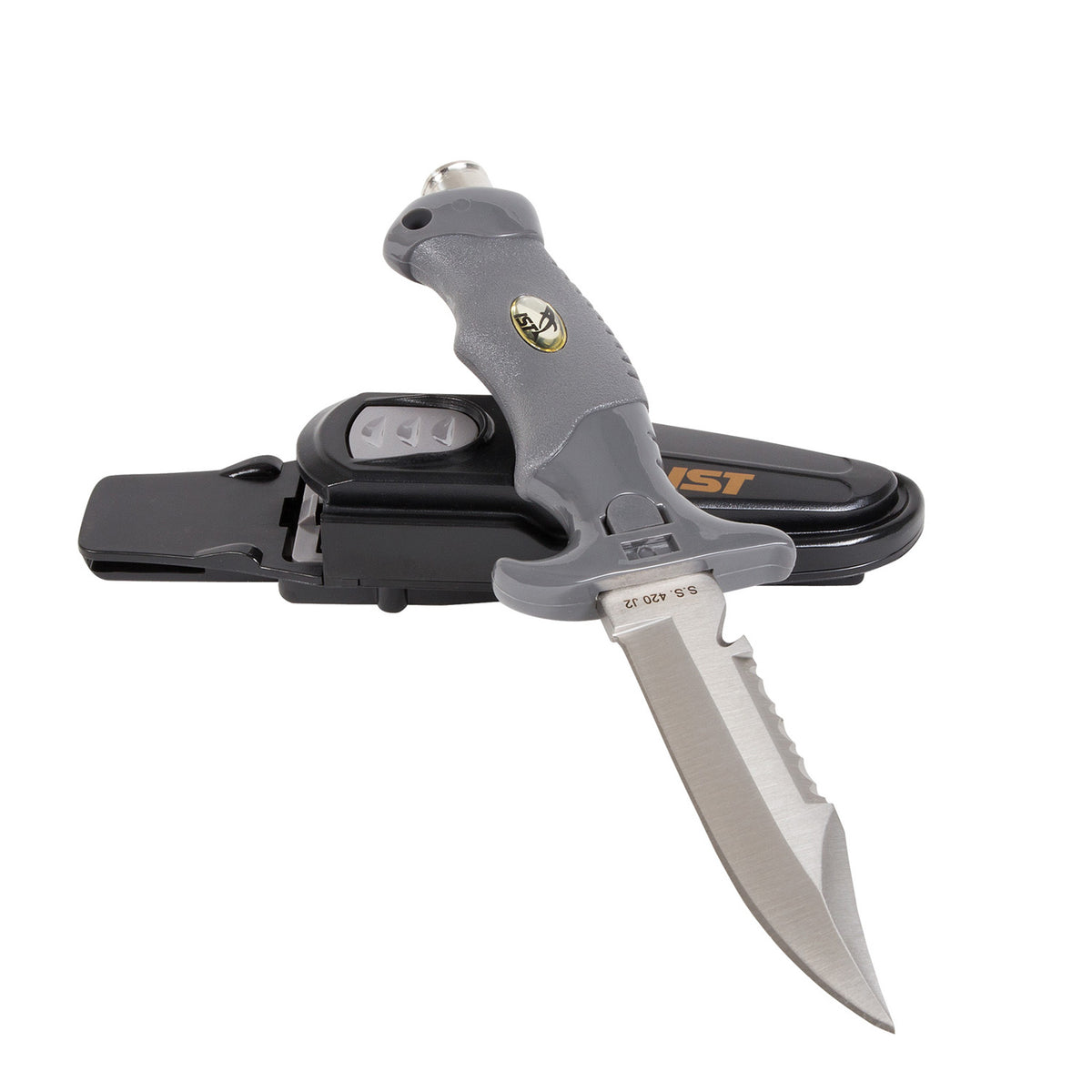 IST Proline Stainless Steel Diving Knife 10.5cm blade with holder – One ...