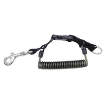 Load image into Gallery viewer, Stainless Steel Wire Coil Lanyard With Q/R Buckle Waterproof