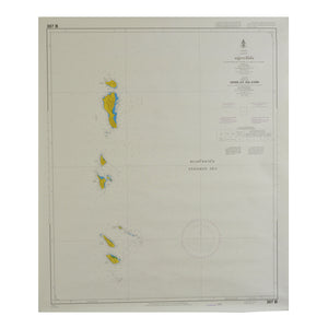 Map Similan Island Thailand Poster